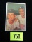 1953 Bowman Color #93 Rizzuto & Billy Martin Card