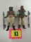 (2) Vintage Star Wars Rotj Complete Figures Weequay, Klaatu