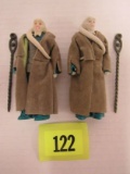 (2) Vintage 1983 Star Wars Rotj Bib Fortuna Complete Figures