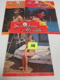 Lot (3) 1950's Sunshine & Health Nudist Magazines