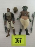 (2) Complete Star Wars 1983 Rotj Figures Klaatu, Lando Skiff Guard