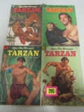 Lot (4) 1950's Dell Tarzan Comics