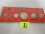 1967 Canadian Mint Set Silver Coins