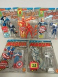 Lot (5) Vintage 1992 Toybiz Marvel Super Heroes Action Figures