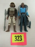 (2) Vintage Star Wars Lando Calrissian Figures Complete