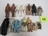 Lot (14) Vintage 1970's/80's Star Wars Figures Not Complete