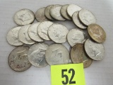 Lot (20) 1965-1969 Us Kennedy Half Dollars (40% Silver)
