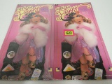 (2) Vintage 1980's Miss Piggy Muppets Colorforms Paper Doll Sets