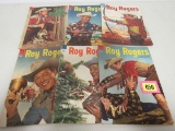 Lot (6) 1950's Dell Roy Rogers Comics
