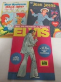 (3) Vintage Paper Doll Books Elvis, Jean Jeans, Woody Woodpecker