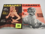 Lot (2) 1950's Cabaret Men's Pin-up Magazines