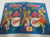 (2) Vintage 1969 The Archies Paper Doll Books