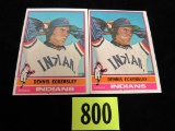 (2) 1976 Topps #98 Dennis Eckersley Rc Rookie Cards