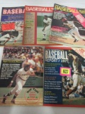 Lot (5) Early 1970's Baseball Magazines Great Covers