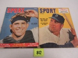 (2) 1950's Sport Magazines Duke Snider, Yogi Berra Covers