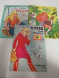 (3) Unused Vintage Paper Doll Books Skipper, Katie, Kelly