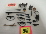 Huge Lot (20) Vintage Star Wars Weapons, Accessories, Pieces All Original!