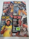 (4) 1980 Sport Magaines- Magic, Bird, Stargell Jack Ham Covers