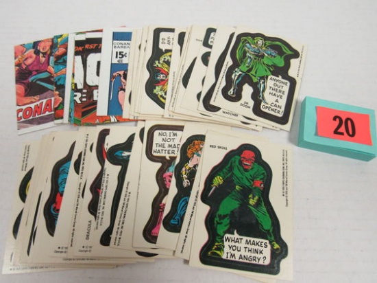 Marvel 1975 Sticker Non-sport Cards.