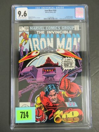 Iron Man #169 CGC 9.6 (1983) Bronze Age Jim Rhodes