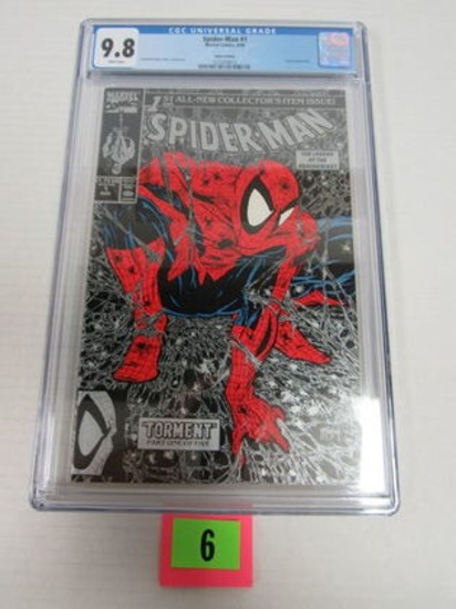 Spider-man #1 (1990) Silver Edition Mcfarlane Cover Cgc 9.8