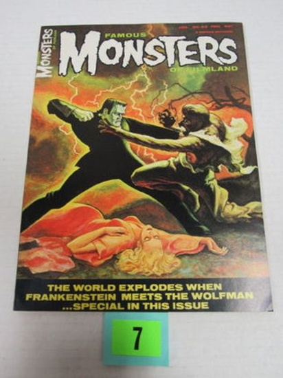 Famous Monsters Of Filmland #42 (1967) Frankenstein Vs. Wolfman