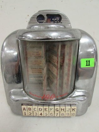 Vintage Seeburg Wall-o-matic Chrome Jukebox Consolette