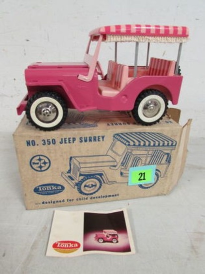 Vintage 1960's Tonka No. 350 Jeep Surrey Mib Minty