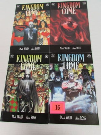 Kingdom Come #1, 2, 3, 4 Complete Set Tpb's Alex Ross 1st Print