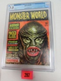 Monster World #4 (1965) Warren Pub. Creature Cover Cgc 7.5