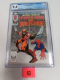 Marvel Team-up #117 (1982) Wolverine/ Spiderman Cgc 9.4