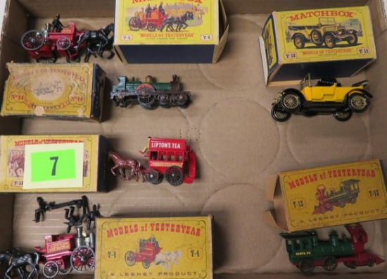 Lot of 6 Matchbox Models of Yesteryear Cars, w/ Orig boxes