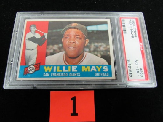 1960 Topps #200 Willie Mays Psa 4