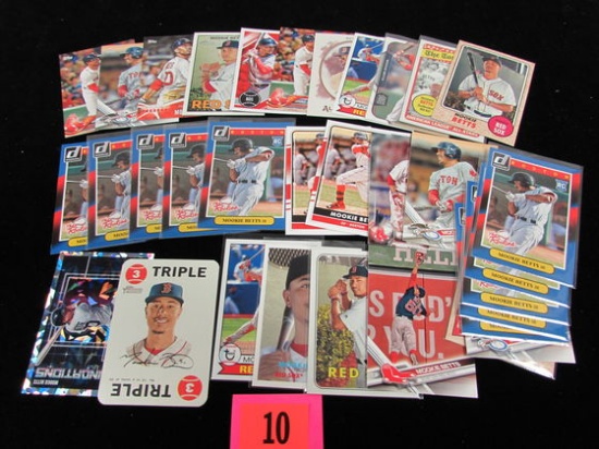 Lot (34) Asst. Mookie Betts Baseball Cards