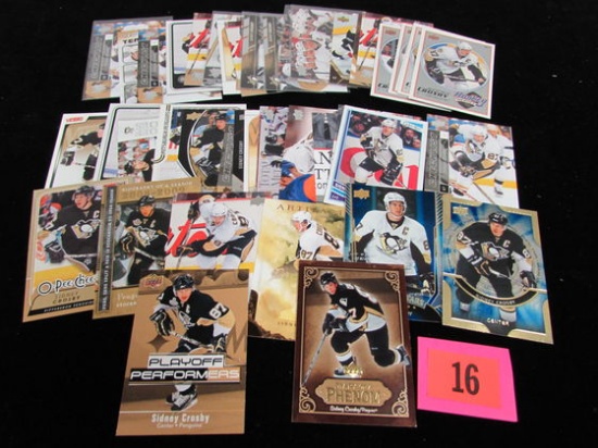Lot (43) Sidney Crosby Hockey Cards