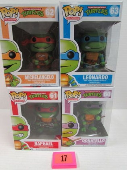 Funko Pop Set (4) Tmnt Teenage Mutant Ninja Turtles