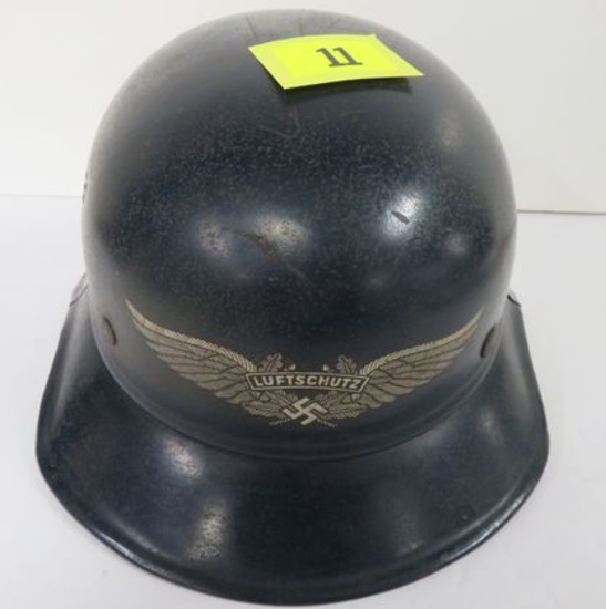 WWII Nazi Luftwaffe Air Raid Helmet