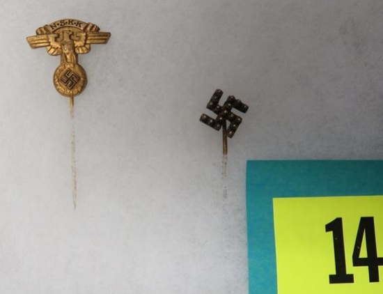 WWII German Nazi Stick Pins Lot of (2)