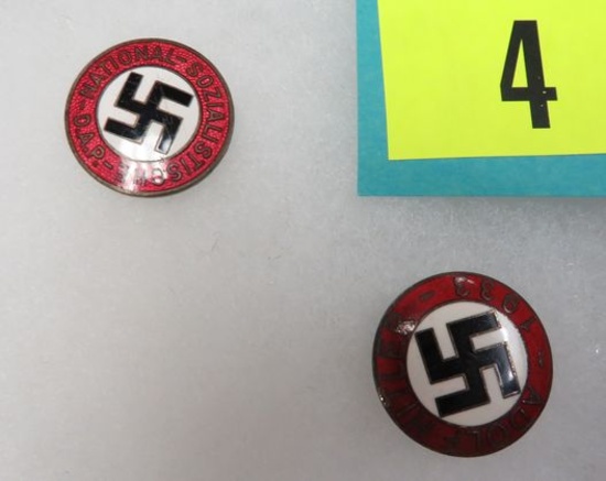 WWII Nazi Germany Lapel Pin Lot of (2)