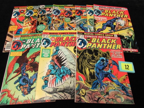 Jungle Actions With Black Panther Bronze Age Lot (11 Issues)