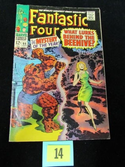 Fantastic Four #66 (1967)key Origin Of Warlock Begins