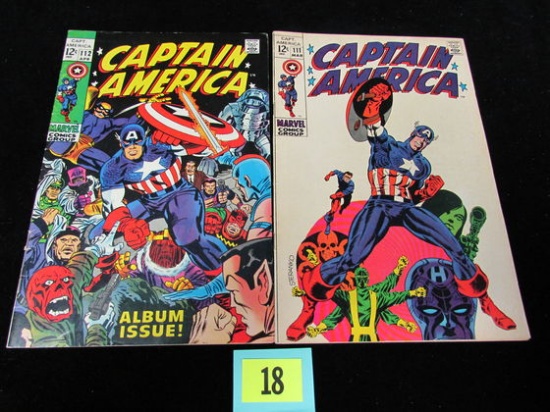 Captain America #111 & 112 (1969) Silver Age Steranko