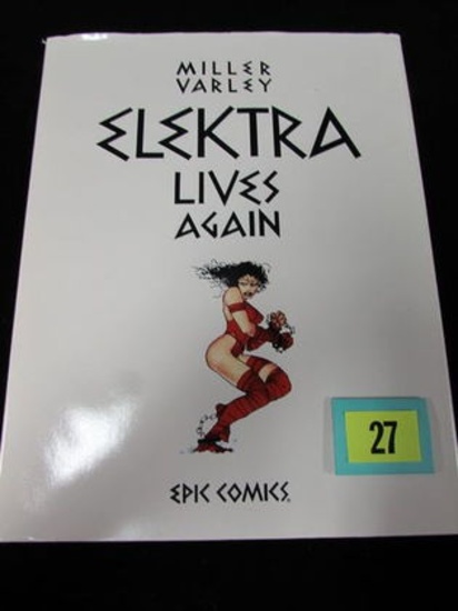 Elektra Lives Again (1990) Frank Miller Hardcover Graphic Novel W/ Dj