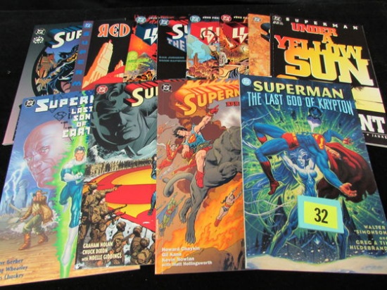 Lot (12) Superman Related Tpb's Trade Paperbacks