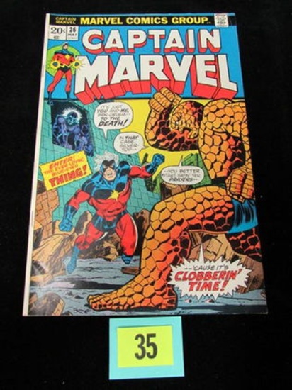 Captain Marvel #26 (1973) Key 1st Thanos Cover