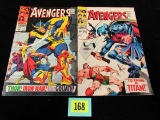 Avengers #50 & 51 (1967) Silver Age Marvel