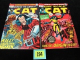 The Cat #1 & #3 (1972) Marvel Bronze Age