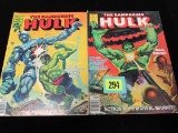 Rampaging Hulk #1 & 2 (1977) Marvel Magazines