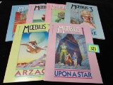 Moebius 1, 2, 3, 4, 5, 6 Epic/ Marvel Graphic Novel Set (1987)