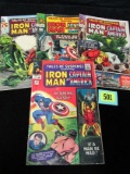 Tales Of Suspense #68, 69, 70, 71 Silver Age Cap & Iron Man